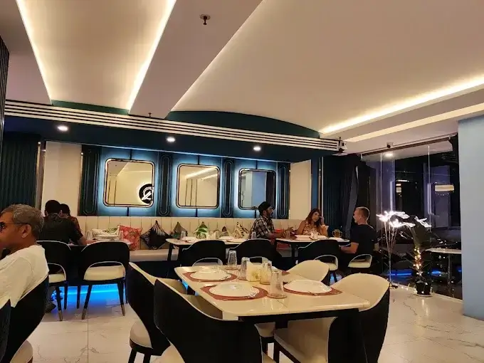 Spacious restaurant interior